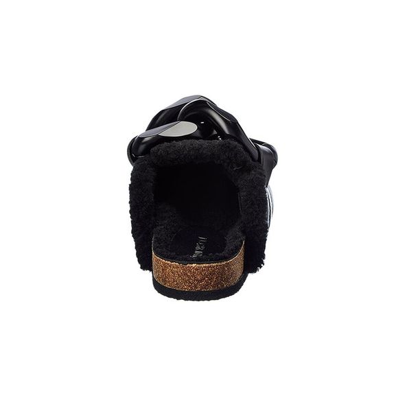 JW Anderson Chain Shearling & Leather Mule - Picture 3 of 5